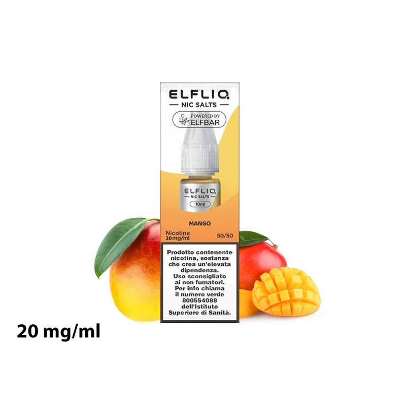 Liquido Mango Elfliq con nicotina 20 mg 10 ml