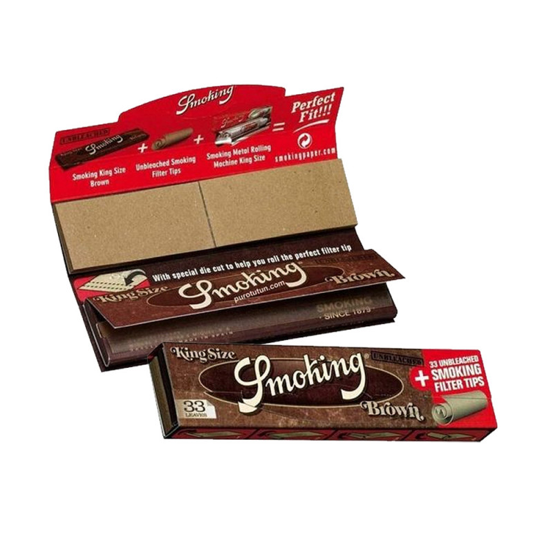 Cartine Smoking Ks Brown + filtri in carta