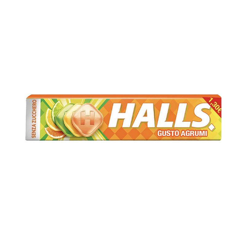 Caramelle Halls Vita C Agrumi senza zucchero