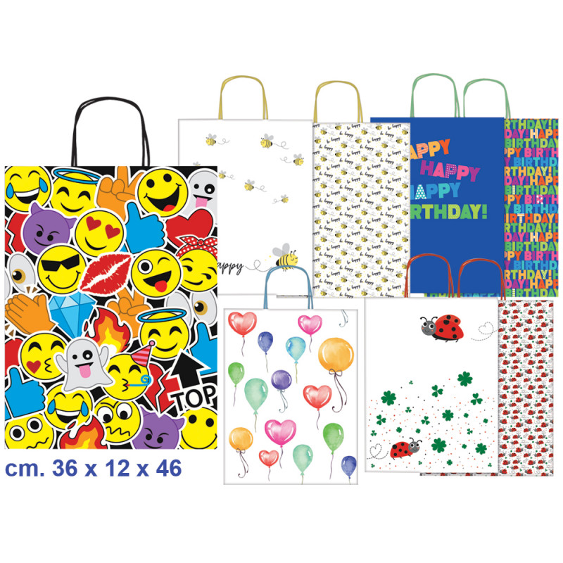 Borse regalo Allegra Fantasia cm. 36 x 12 x 46