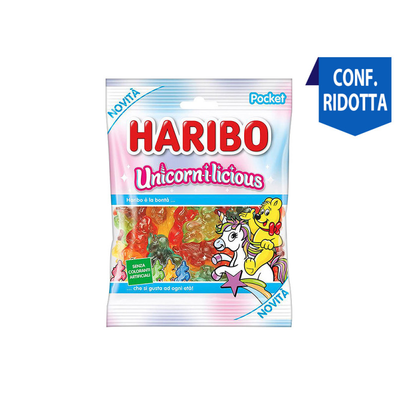 Caramelle Haribo Unicorn I Licious busta da 80g
