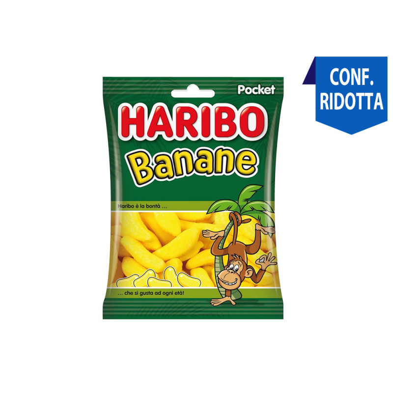 Caramelle Haribo Banane busta da 80g