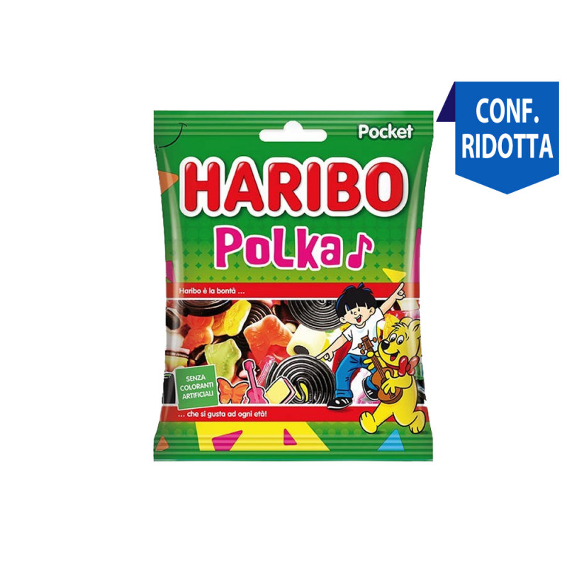 Caramelle Haribo Polka busta da 80g