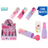 Temperino e gomma a forma di rossetto display 12 pz 3 ass.ti
