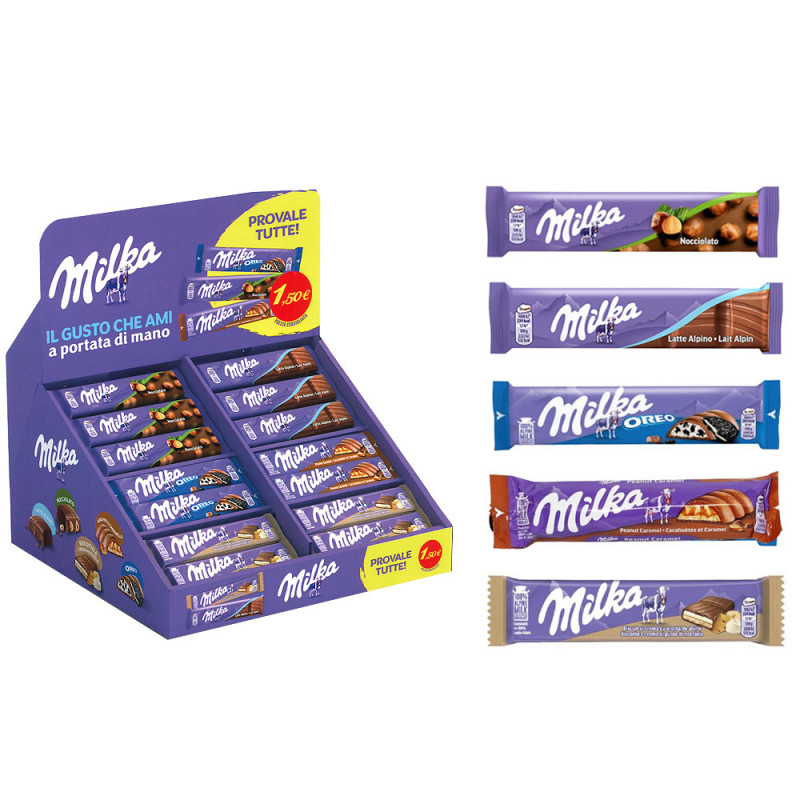 Milka vassoio barrette assortite