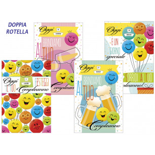 Biglietti Compleanno speciale con doppia rotella