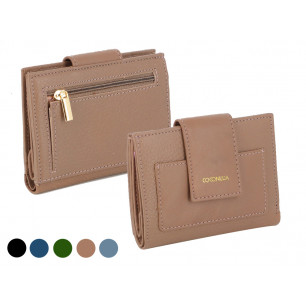 Portafoglio Coconuda donna con bottone colori assortiti
