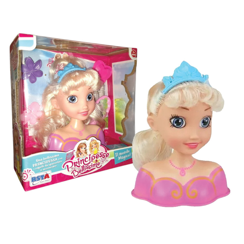 Bambola a mezzo busto da pettinare con accessori