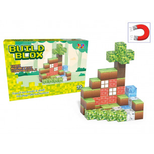 Costruzioni magnetiche Build Blox Nature 48 pz
