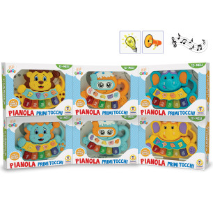 Pianola musicale a forma di animali ass.te