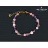 Bracciale Navigare donna acciaio color oro maglia sottile mod D