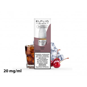 Liquido Cherry Cola Elfliq con nicotina 20 mg 10 ml