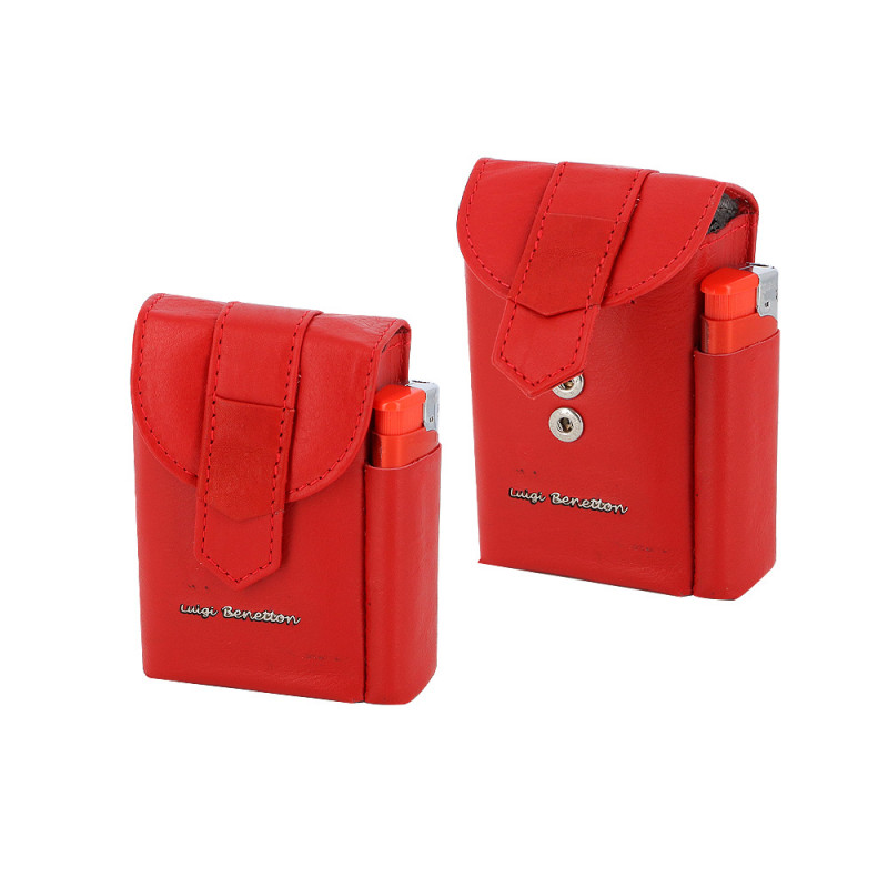 Portapacchetto Luigi Benetton con portaccendino colore rosso