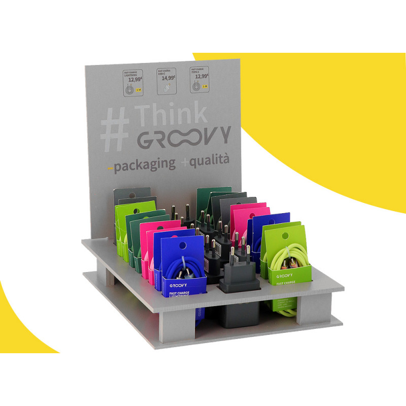 Espositore telefonia Groovy carica veloce