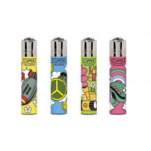 Accendini Clipper Micro Hippie Army