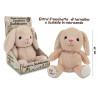 Peluche coniglietto scaldacuore cm. 24