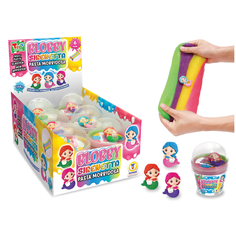 Slime Blobby sirenette putty espo 6 pz da 138 gr
