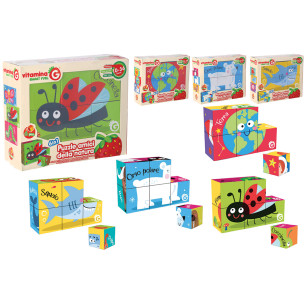 Cubi puzzle 6 figure in 4 ass.ti