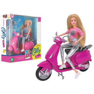 Bambola Olly fashion con scooter 2 ass.ti