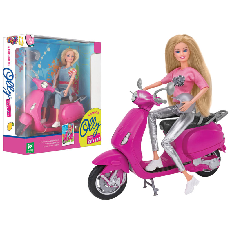 Bambola Olly fashion con scooter 2 ass.ti