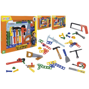 Attrezzi da lavoro in scatola 26pz 3 ass.ti