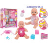 Bambolotto cm. 30 con funzione bolle e accessori 3 ass.ti