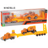 Modellini in metallo camion bisarca con mezzi scala 1:64 in 4 ass.ti