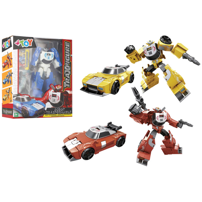 Robot trasformabile in auto sportiva 3 ass.ti