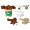 Peluche Pelux barboncino cappuccino cm. 12 in 3 colori