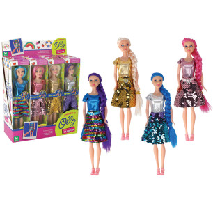 Bambola Olly fashion con vestito con paillettes display 12 pz in 4 ass.ti