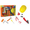 Set attrezzi da lavoro con caschetto