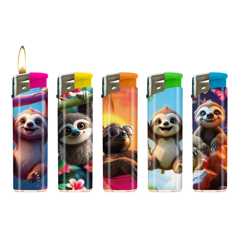 Accendino Atomic piezo Sloth