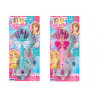 Set scettro principesse con luci e suoni con corona e collana 2 ass.ti
