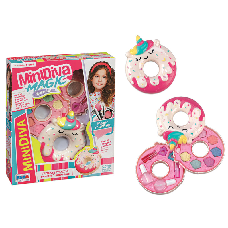 Trousse trucchi giocattolo ciambella 2 livelli