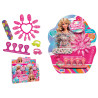 Set con unghie finte, adesivi e accessori display 6 set