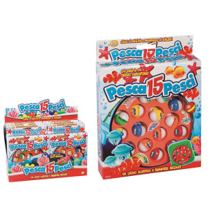 Pesca dei pesci in scatola con 15 pesci display 6 set