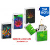 Accendino Atomic antivento decoro Leaves 3D