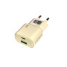 Caricatore da parete con 1 ingresso USBC e 1 ingresso USB per carica veloce
