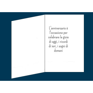 Biglietti anniversario 25-50 anni con oro e argento