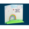 Biglietti compleanno Arcobaleno con rotella da 1 a 10