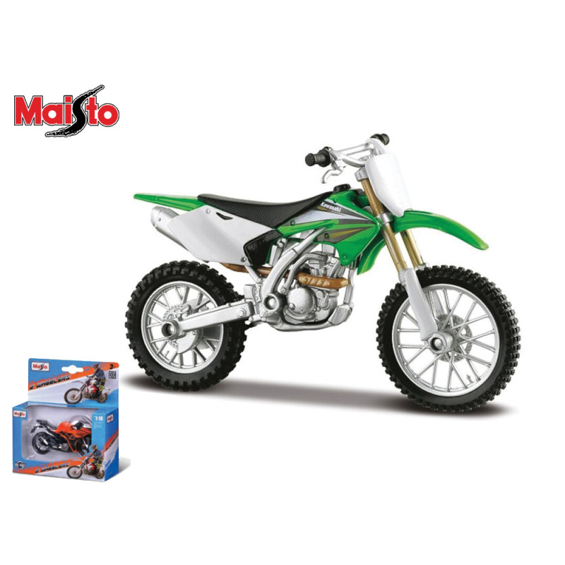 Modellino Maisto moto da cross Kawasaki  KXTM 250F scala 1:18 die cast
