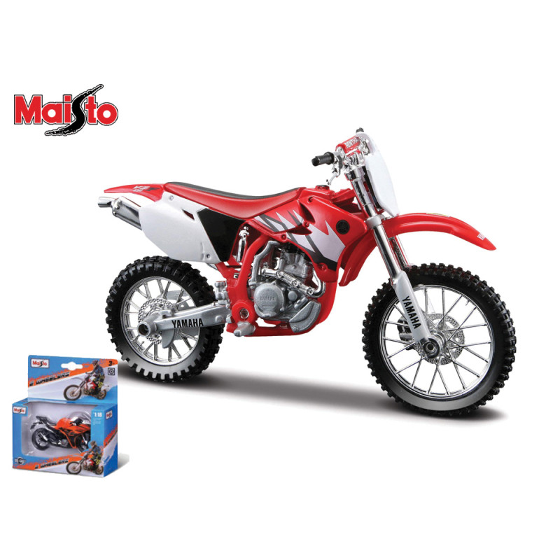 Modellino Maisto moto da cross Yamaha YZ-450F scala 1:18 die cast