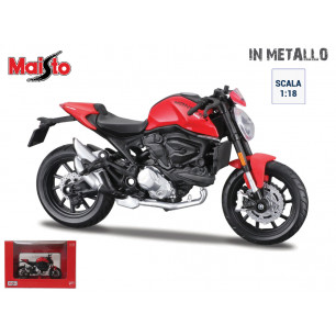 Modellino Maisto moto Ducati Monster+ scala 1:18 die cast