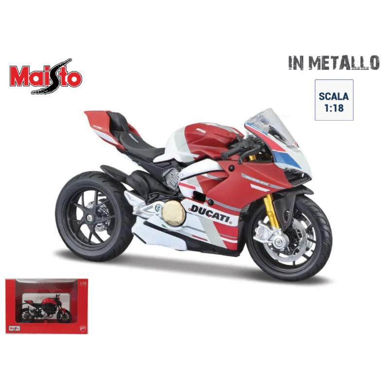 Modellino Maisto moto Ducati Panigale V4 S Core scala 1:18 die cast