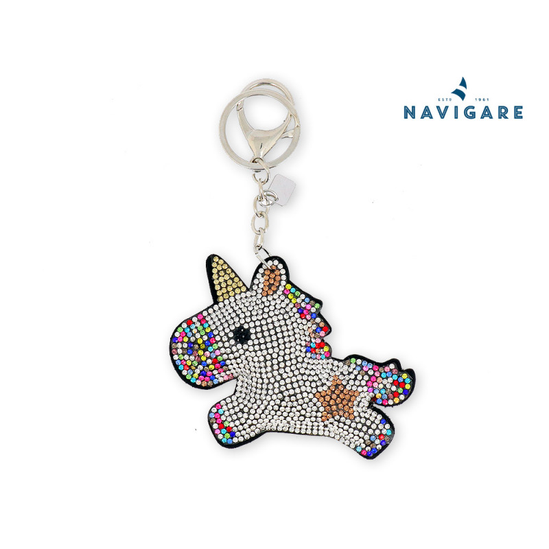 Portachiavi da donna Navigare ciondolo Cavallo con strass
