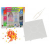 Set perline colorate da stirare con 2 telai