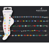 Cavigliera Navigare sottile con smalti colorati