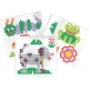 Set perline colorate da stirare con 2 telai