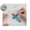 Set perline colorate da stirare con 2 telai