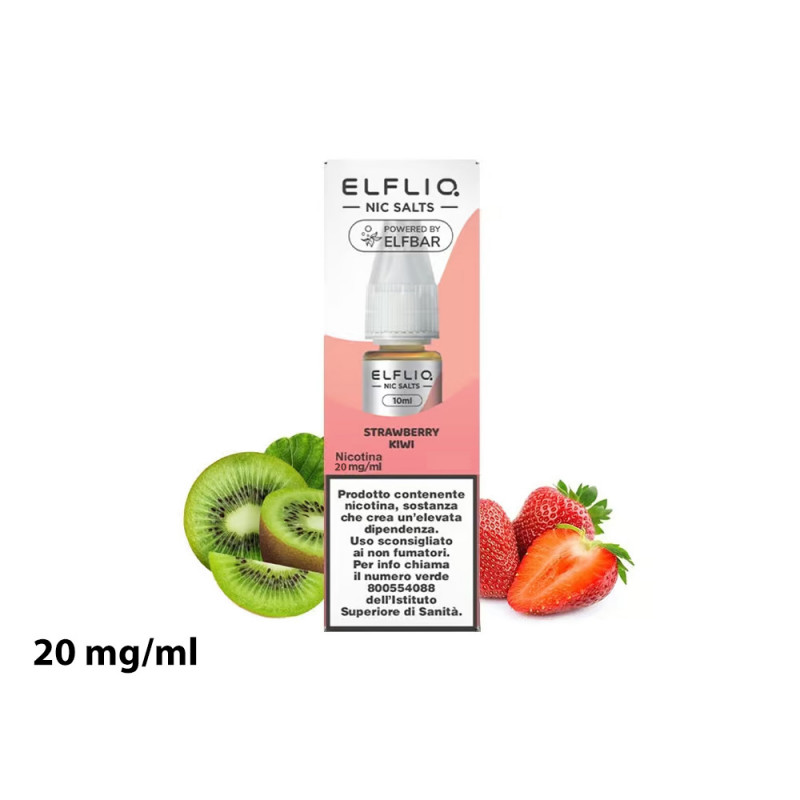 Liquido Strawberry Kiwi Elfliq con nicotina 20 mg 10 ml